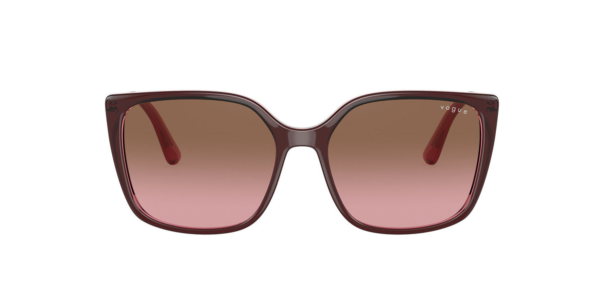 Vogue 0VO5353S 287314 54 Top Red On Transparent Pink/ Pink Gradient Brown 54 / Plastic / Metal