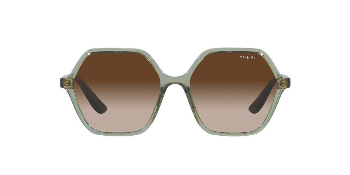 Vogue 0VO5361S 302213 55 Transparent Light Green/ Gradient Brown 55 / Plastic / Plastic