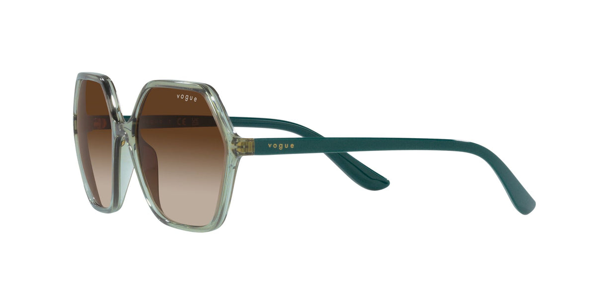 Vogue 0VO5361S 302213 55 Transparent Light Green/ Gradient Brown 55 / Plastic / Plastic