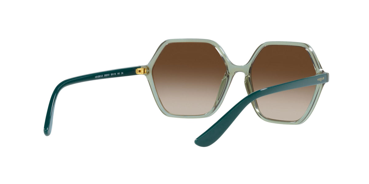 Vogue 0VO5361S 302213 55 Transparent Light Green/ Gradient Brown 55 / Plastic / Plastic