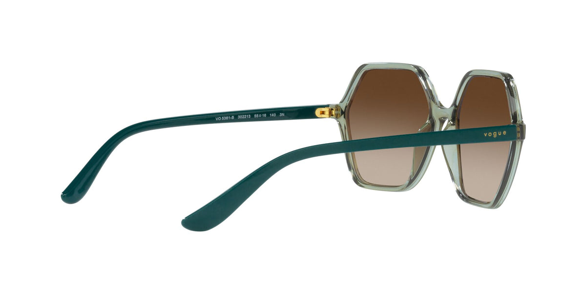 Vogue 0VO5361S 302213 55 Transparent Light Green/ Gradient Brown 55 / Plastic / Plastic