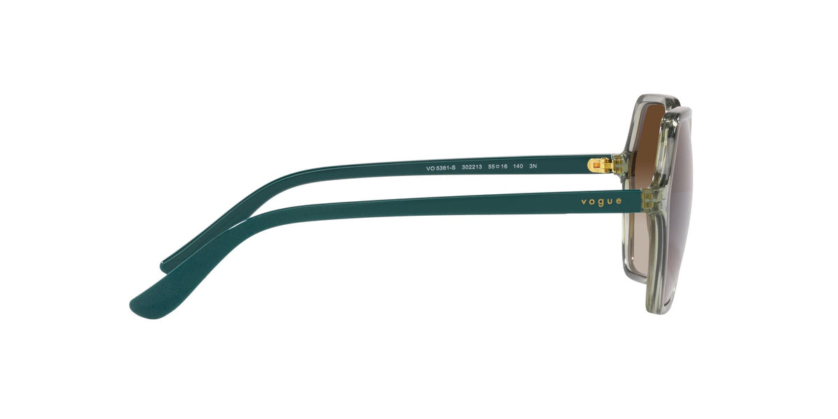 Vogue 0VO5361S 302213 55 Transparent Light Green/ Gradient Brown 55 / Plastic / Plastic