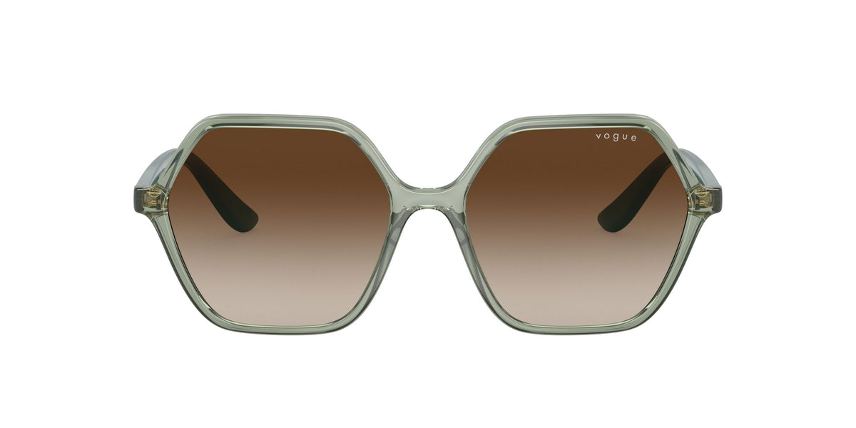 Vogue 0VO5361S 302213 55 Transparent Light Green/ Gradient Brown 55 / Plastic / Plastic