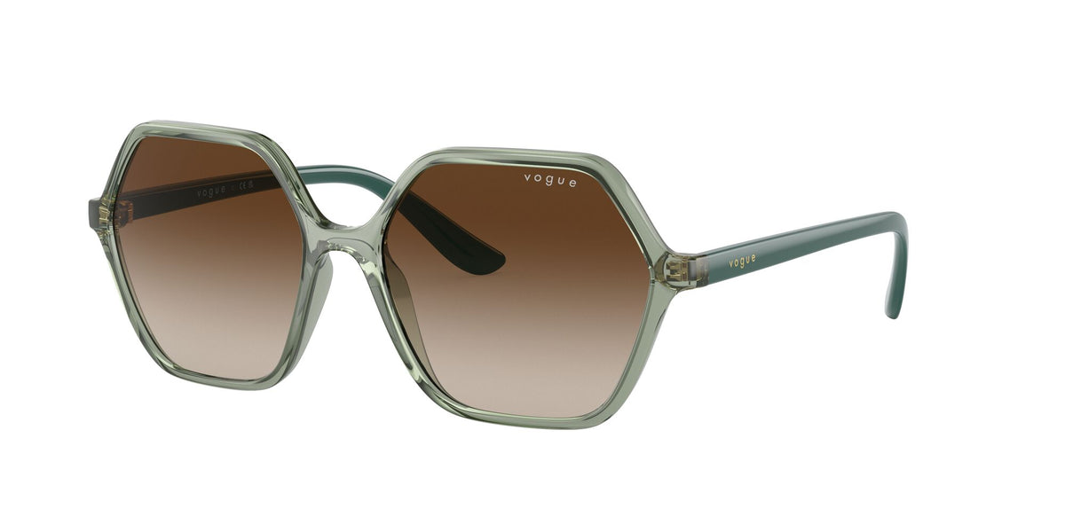 Vogue 0VO5361S 302213 55 Transparent Light Green/ Gradient Brown 55 / Plastic / Plastic