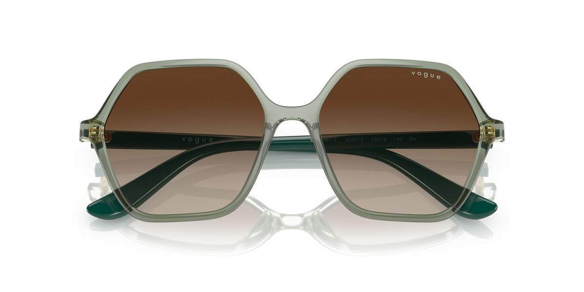 Vogue 0VO5361S 302213 55 Transparent Light Green/ Gradient Brown 55 / Plastic / Plastic