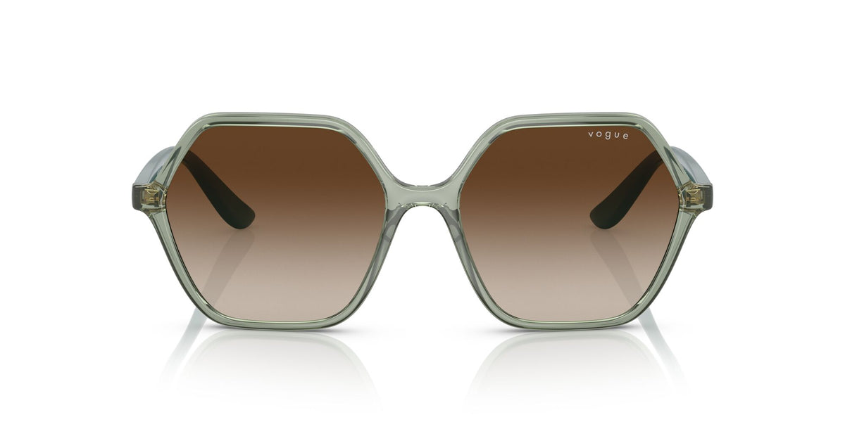Vogue 0VO5361S 302213 55 Transparent Light Green/ Gradient Brown 55 / Plastic / Plastic