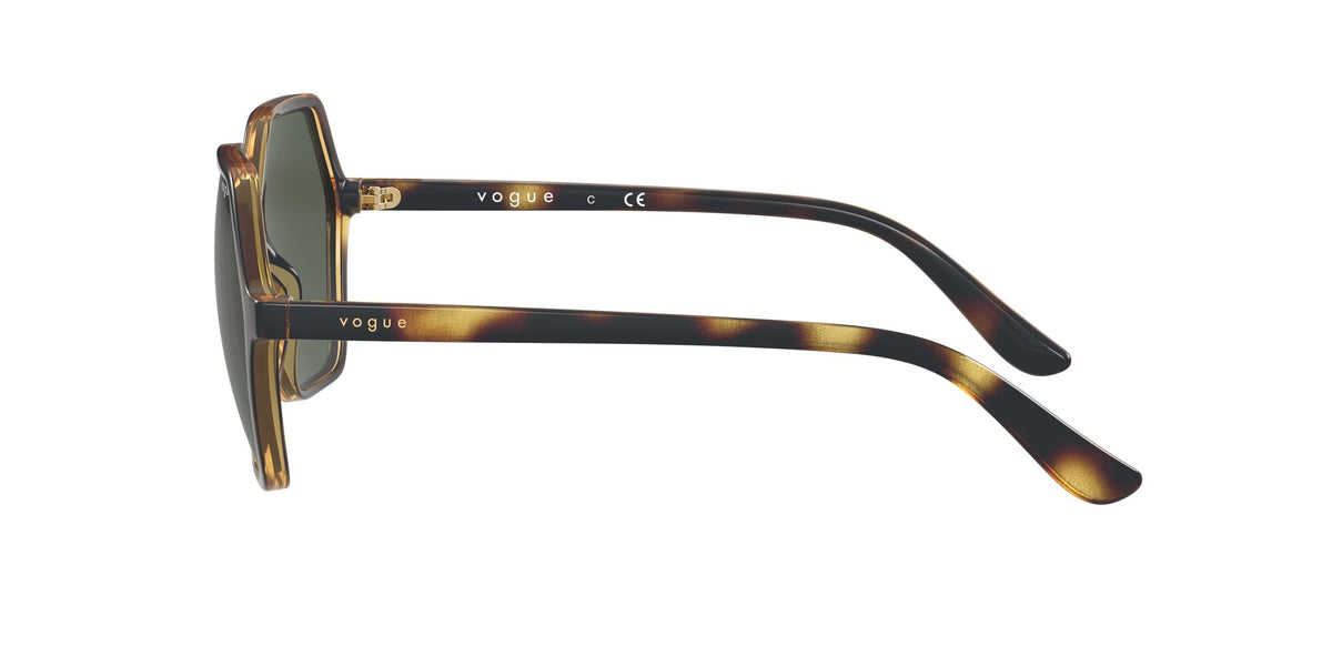 Vogue VO 5361SF Dark Havana / Dark Green 56 / Plastic / Plastic