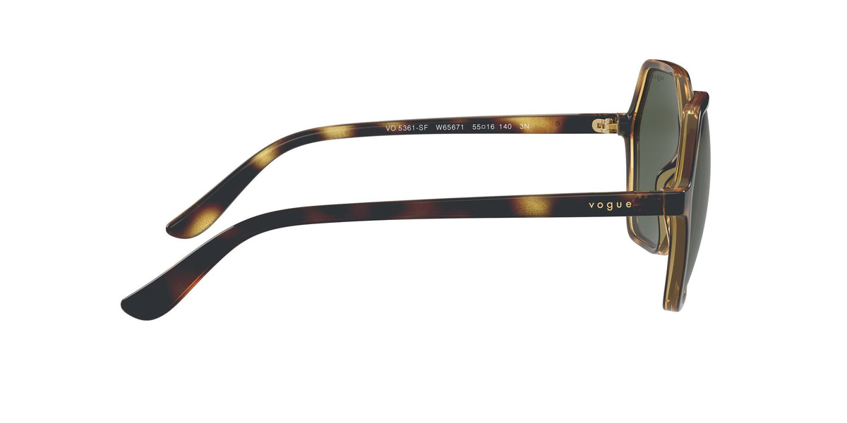 Vogue VO 5361SF Dark Havana / Dark Green 56 / Plastic / Plastic