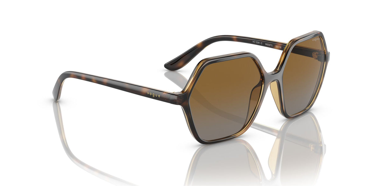Vogue 0VO5361S W656T5 55 Dark Havana/ Polarised Brown Gradient 55 / Plastic / Plastic