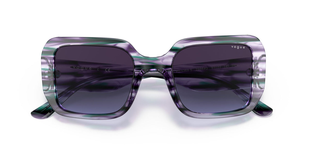 Vogue VO 5369S Striped Purple Violet / Violet Gradient Dark Grey 51 / Plastic / Plastic
