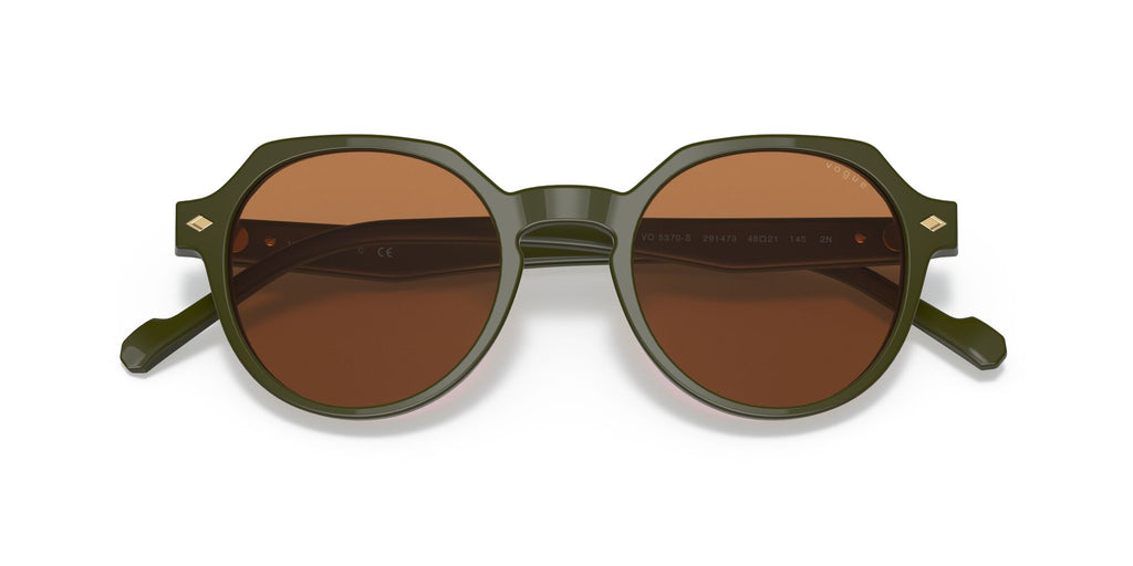 Vogue VO 5370S Full Green / Brown 48 / Plastic / Plastic