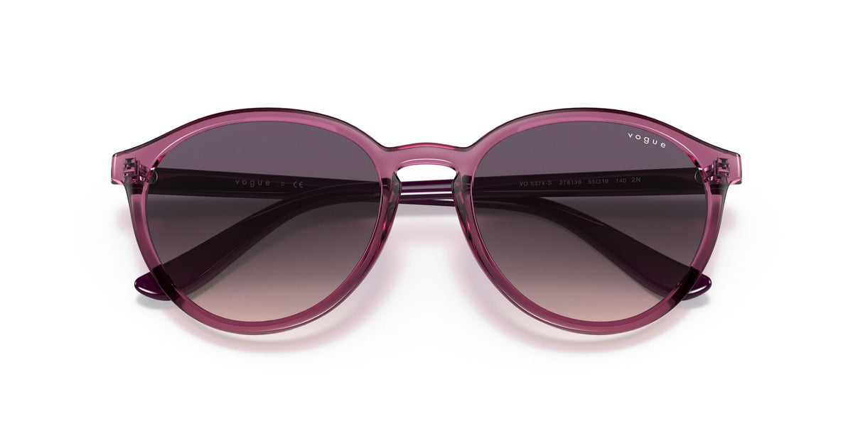 Vogue 0VO5374S 276136 55 Violet Transparent/ Pink Gradient Dark Grey 55 / Plastic / Plastic