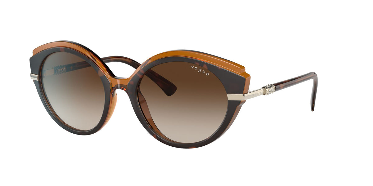 Vogue VO 5385SB Top Havana/Light Brown / Brown Gradient 53 / Plastic / Metal