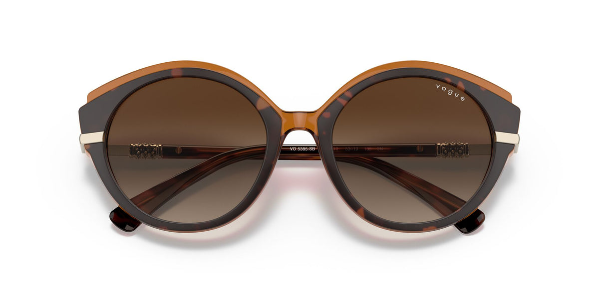 Vogue VO 5385SB Top Havana/Light Brown / Brown Gradient 53 / Plastic / Metal
