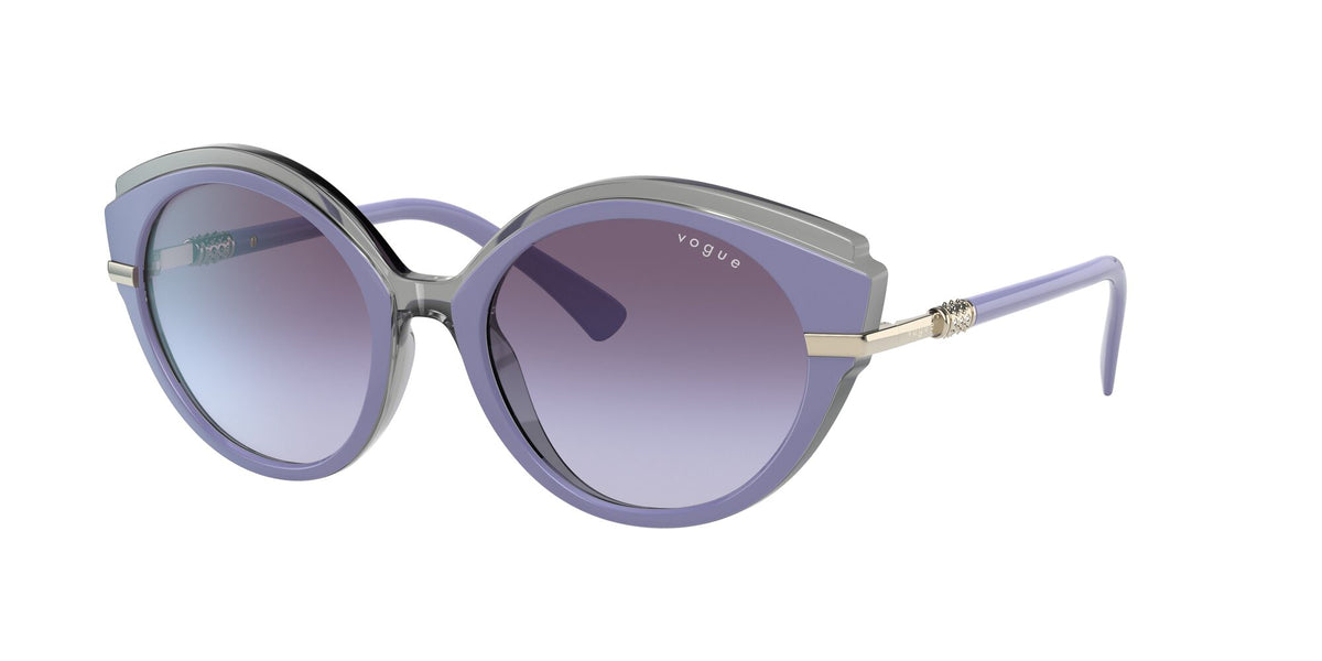 Vogue VO 5385SB Top Violet/Transparent Grey / Violet Gradient Dark Grey 53 / Plastic / Metal