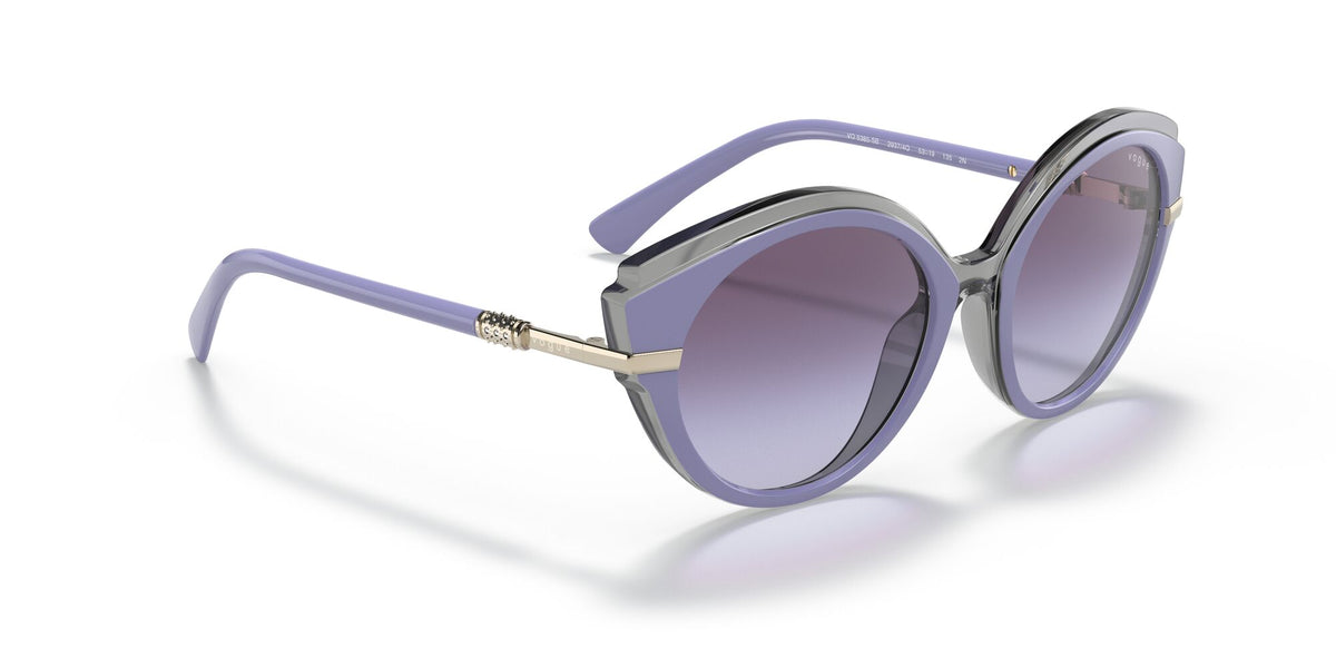 Vogue VO 5385SB Top Violet/Transparent Grey / Violet Gradient Dark Grey 53 / Plastic / Metal