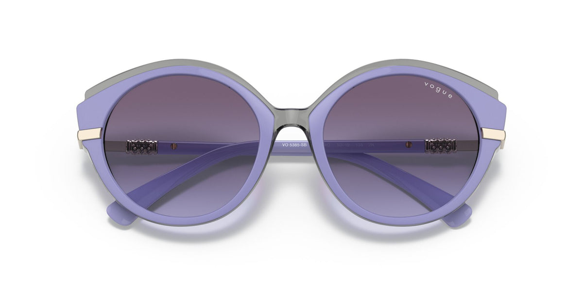 Vogue VO 5385SB Top Violet/Transparent Grey / Violet Gradient Dark Grey 53 / Plastic / Metal