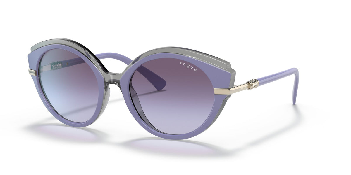 Vogue VO 5385SB Top Violet/Transparent Grey / Violet Gradient Dark Grey 53 / Plastic / Metal