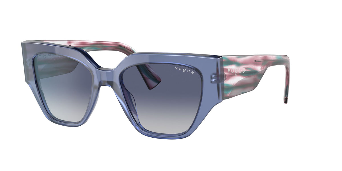 Vogue VO 5409S Transparent Lilac / Light Grey Gradient Dark Blue 52 / Plastic / Plastic