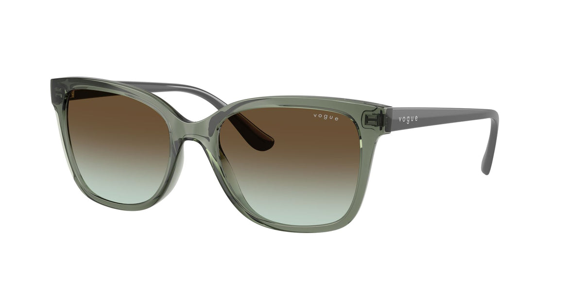 Vogue  0VO5426S 3086E8 54 Transparent Mallard Green/ Green Gradient Brown