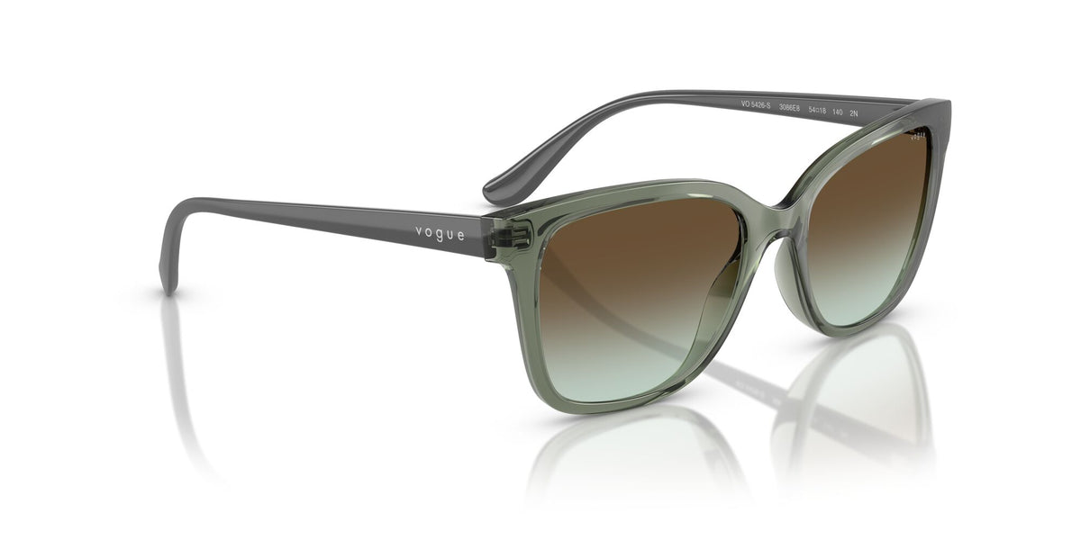 Vogue  0VO5426S 3086E8 54 Transparent Mallard Green/ Green Gradient Brown