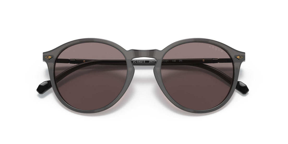 Vogue 0VO5432S 29237N 51 Grey Transparent/ Purple Brown 51 / Plastic / Plastic