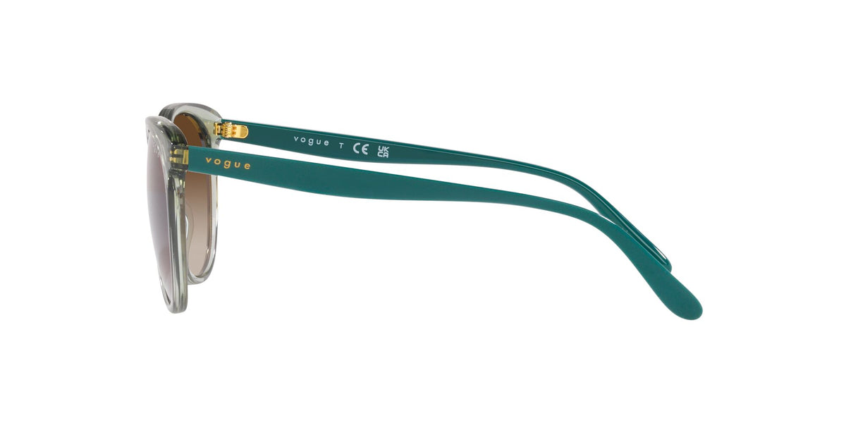 Vogue 0VO5453S 302213 53 Transparent Light Green/ Brown Gradient 53 / Plastic / Plastic