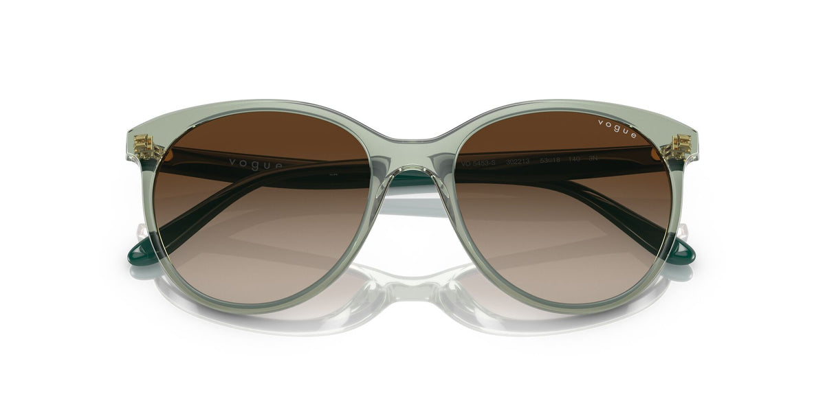 Vogue 0VO5453S 302213 53 Transparent Light Green/ Brown Gradient 53 / Plastic / Plastic