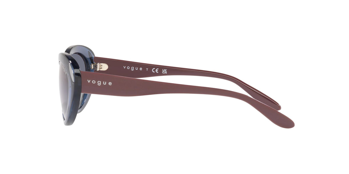 Vogue 0VO5456S 27644L 55 Transparent Dark Blue/ Gradient Blue 55 / Plastic / Plastic