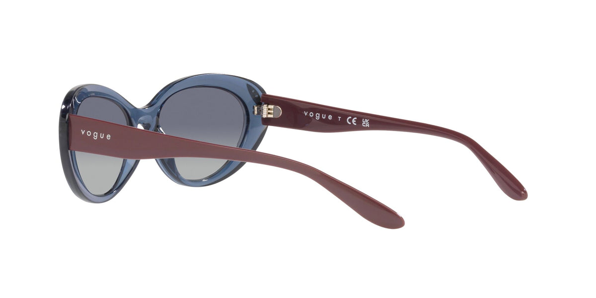 Vogue 0VO5456S 27644L 55 Transparent Dark Blue/ Gradient Blue 55 / Plastic / Plastic