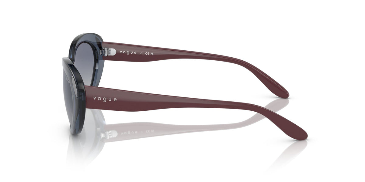 Vogue 0VO5456S 27644L 55 Transparent Dark Blue/ Gradient Blue 55 / Plastic / Plastic
