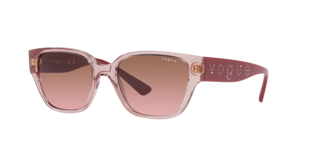 Vogue 0VO5459SB 282814 53 Transparent Light Pink/ Pink Gradient Brown 53 / Plastic / Plastic