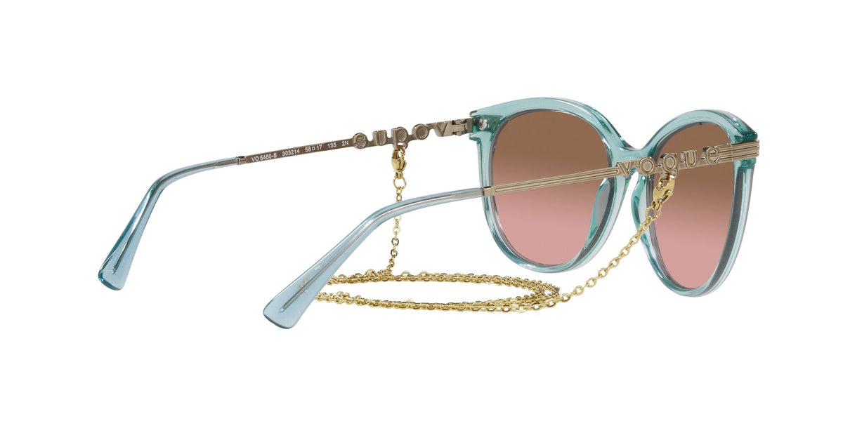 Vogue 0VO5460S 303214 56 Transparent Green Water/ Pink Gradient Brown 56 / Plastic / Metal