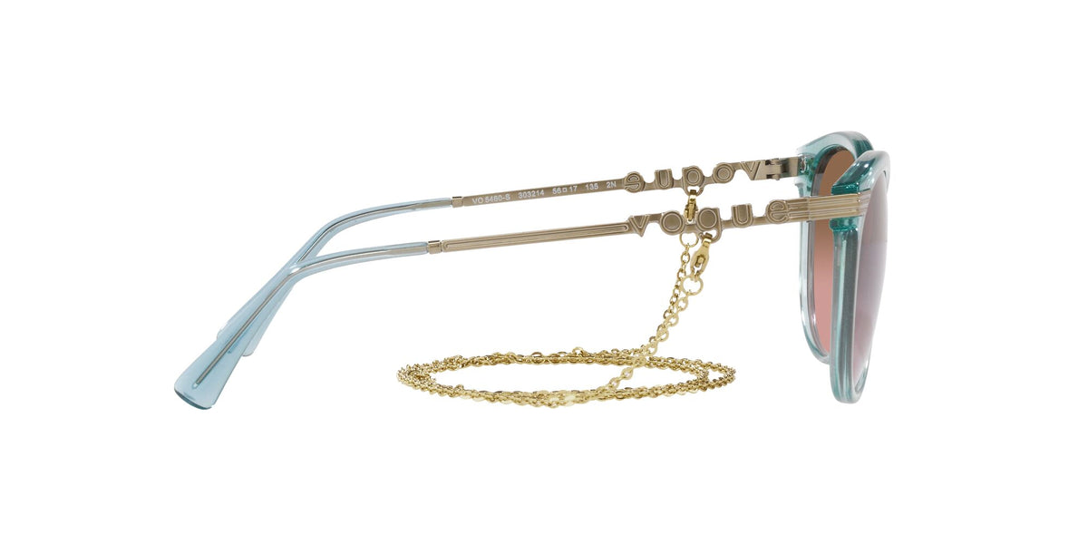 Vogue 0VO5460S 303214 56 Transparent Green Water/ Pink Gradient Brown 56 / Plastic / Metal