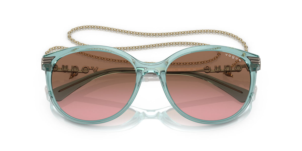 Vogue 0VO5460S 303214 56 Transparent Green Water/ Pink Gradient Brown 56 / Plastic / Metal