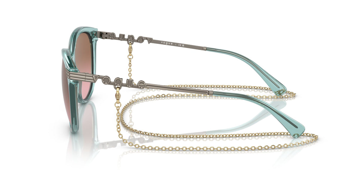 Vogue 0VO5460S 303214 56 Transparent Green Water/ Pink Gradient Brown 56 / Plastic / Metal