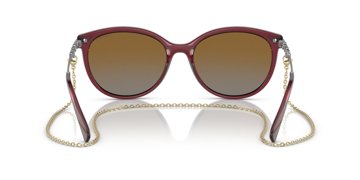 Vogue VO 5460S Transparent Opal Dark Red / Polar Grey Gradient Brown 56 / Plastic / Metal