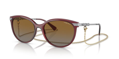 Vogue VO 5460S Transparent Opal Dark Red / Polar Grey Gradient Brown 56 / Plastic / Metal