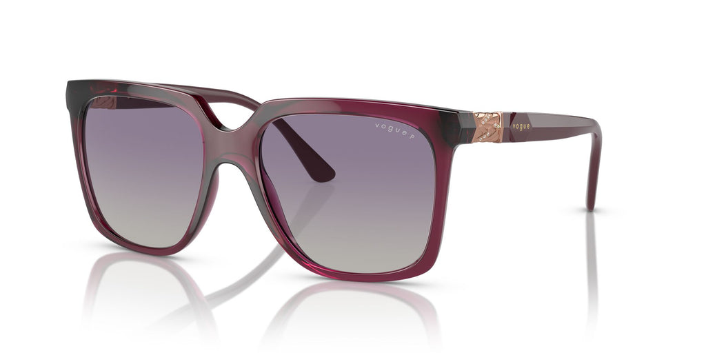 Vogue 0VO5476SB 29898J 54 Transparent Cherry/ Polarised Grey Gradient Violet 54 / Cr39 / Injected / Metal