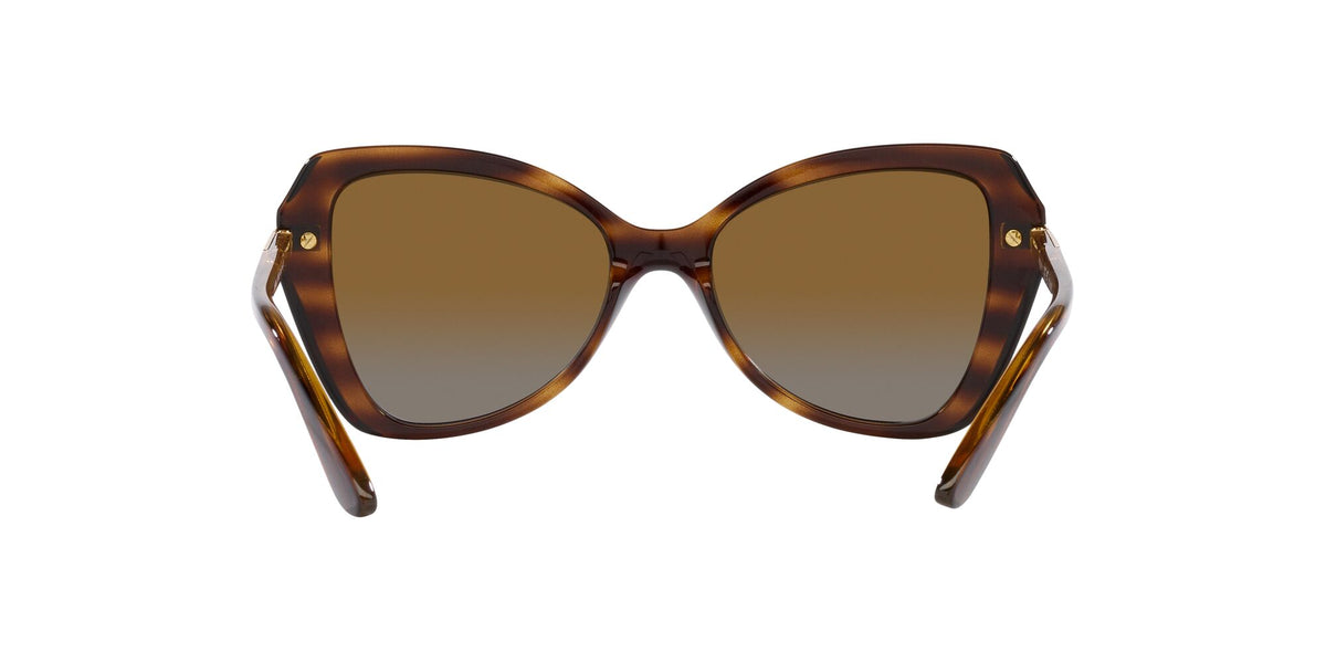 VO 5479S Vogue  Striped Dark Havana / Polar Grey Gradient Brown 53 53 / Polycarbonate / Injected / Metal