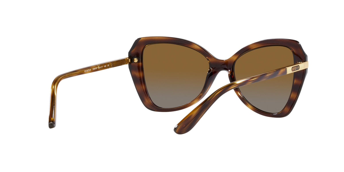 VO 5479S Vogue  Striped Dark Havana / Polar Grey Gradient Brown 53 53 / Polycarbonate / Injected / Metal