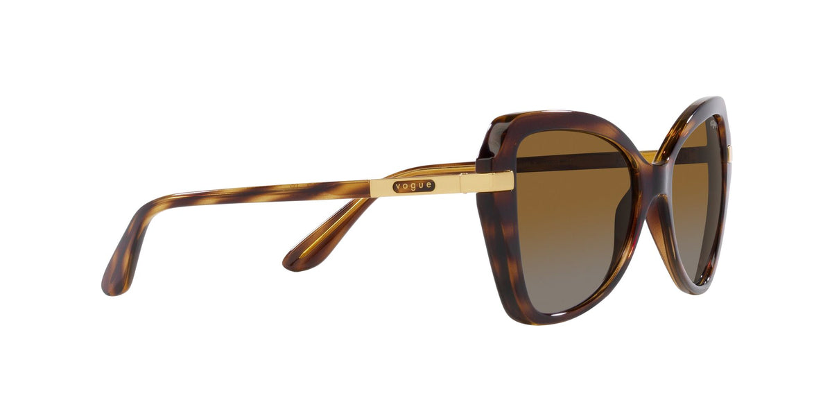 VO 5479S Vogue  Striped Dark Havana / Polar Grey Gradient Brown 53 53 / Polycarbonate / Injected / Metal