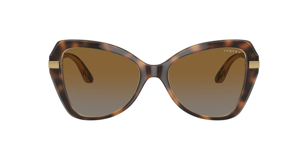 VO 5479S Vogue  Striped Dark Havana / Polar Grey Gradient Brown 53 53 / Polycarbonate / Injected / Metal