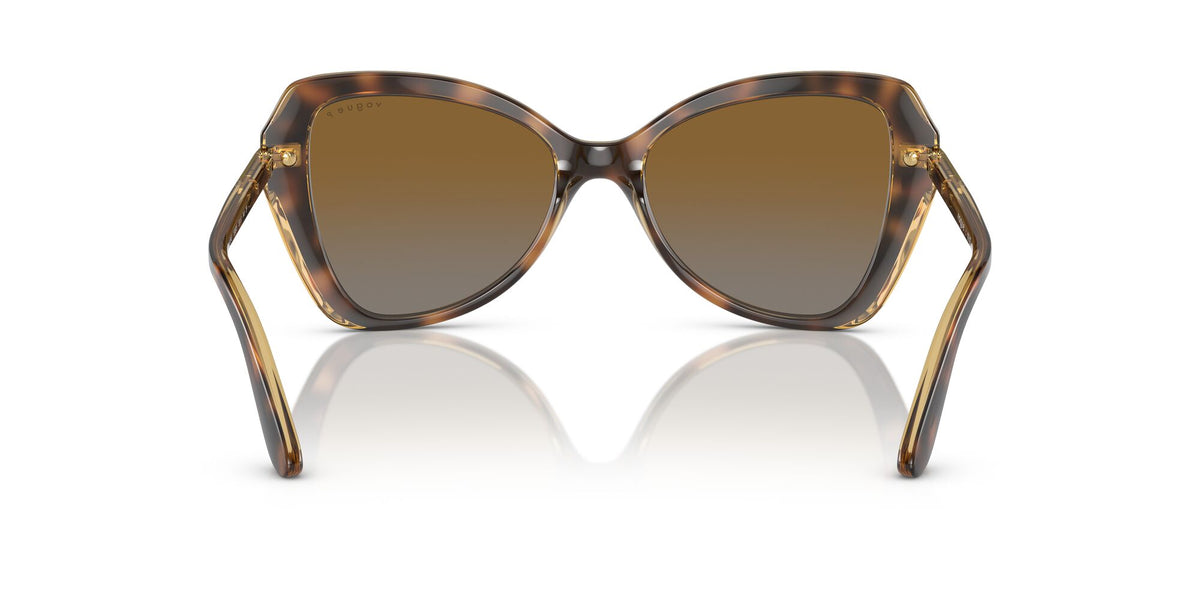 VO 5479S Vogue  Striped Dark Havana / Polar Grey Gradient Brown 53 53 / Polycarbonate / Injected / Metal