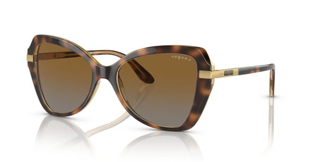 VO 5479S Vogue  Striped Dark Havana / Polar Grey Gradient Brown 53 53 / Polycarbonate / Injected / Metal