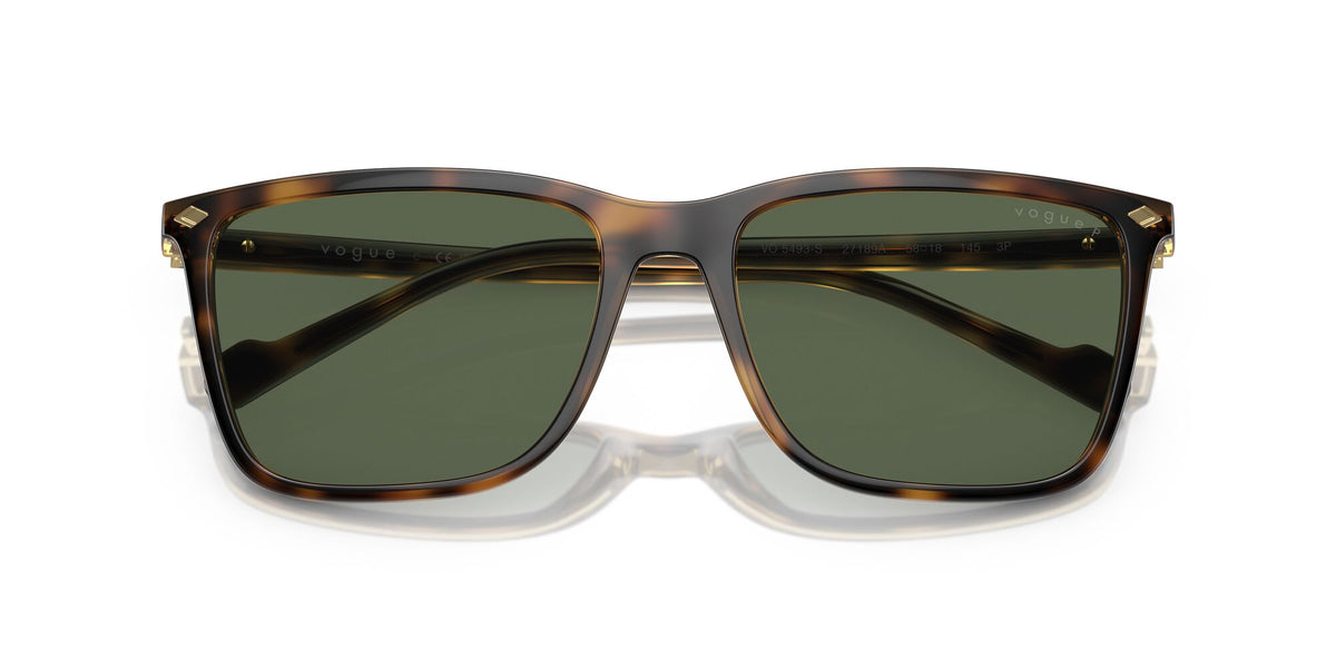 Vogue 0VO5493S 27189A 56 Total Dark Havana/ Dark Green Polarised 56 / Polycarbonate / Injected / Metal