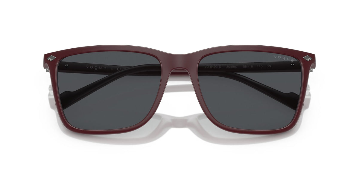 Vogue 0VO5493S 304887 56 Full Wine Red/ Dark Grey 56 / Polycarbonate / Injected / Metal
