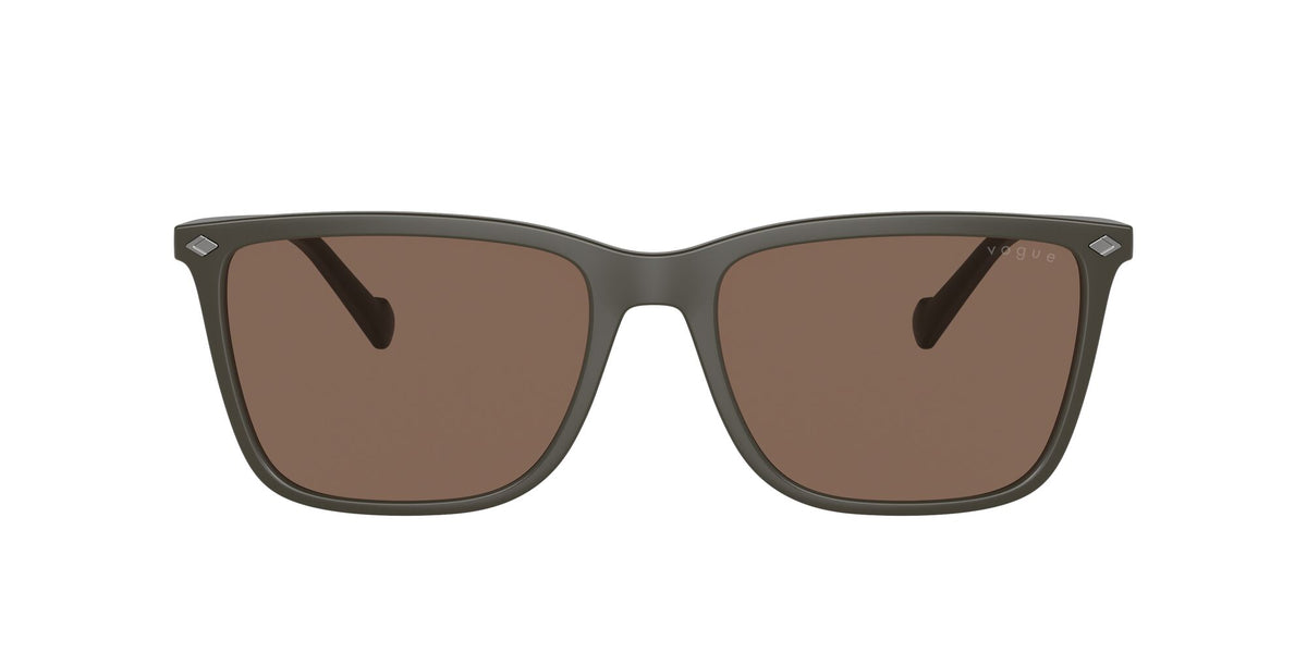 Vogue 0VO5493S 305773 58 Semi Matte Full Military Green/ Dark Brown 58 / Polycarbonate / Injected / Metal