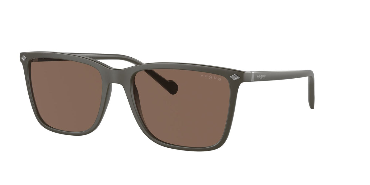 Vogue 0VO5493S 305773 58 Semi Matte Full Military Green/ Dark Brown 58 / Polycarbonate / Injected / Metal