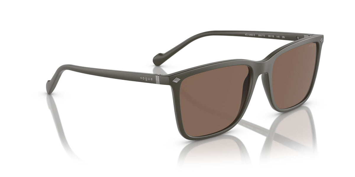 Vogue 0VO5493S 305773 56 Semi Matte Full Military Green/ Dark Brown 56 / Polycarbonate / Injected / Metal